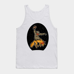 Sloth riding a Fox Tank Top